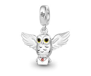 GNOCE Harry Potter Hedwig,Sorting Hat,Deathly Hallows Charm 925 Sterling Silver Pendant Dangle Charm Fit Bracelet for Women Wife Daughter Jewellery Gift (Hedwig Snow Owl)