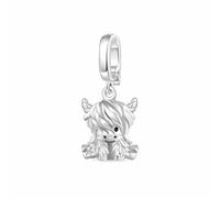 GNOCE Highland Cow Clasp Clusters Charm Sterling Silver Cute animal pendant Bead Fit Bracelet/Necklace Highland Cow Charm Jewelry Gifts for Women Girls