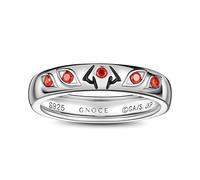 GNOCE Jujutsu Kaisen - Ryomen Sukuna Eye Pattern Ring for Women,S925 Sterling Silver Ring for Her Wife, Halloween, Mother’s Day Jewelry Gift (M-1/2)