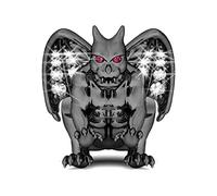 GNOCE Noble Black Gargoyle Charm Bead 925 Sterling Silver "Good Luck Symbol" Dangle Charm Bracelets Fits Bracelet Pendant Necklace Gift for Women Men