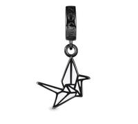 GNOCE Origami Pendant Charm 925 Sterling Silver White Enamel Dangle Charm Fit Bracelet/Necklace for Women Girls Wife Daughter (Crane)