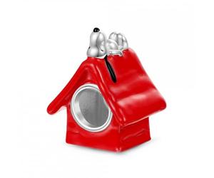 GNOCE Peanuts Snoopy Dog House Charm Cute Cartoon Character Charm S925 Sterling Silver Pendant Dangle Charms for Women Wife Jewelry Gifts