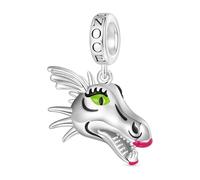 GNOCE Shrek Dragon Pendant Dangle Charm Cute Shrek Character Charms 925 Sterling Silver Beads Charms Jewelry Gift for Women Men