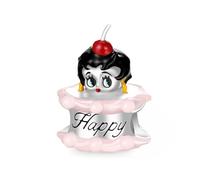 GNOCE Sweet Betty Boop Birthday Cake Charm 925 Sterling Silver Charm Fit Bracelet/Necklace Jewellery Gift for Women Girls Wife Daughter