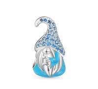 GNOCE Sweet Valentines Day Couple Gnome Love Charm 925 Sterling Silver Beads Charms Jewelry Gift for Women Men