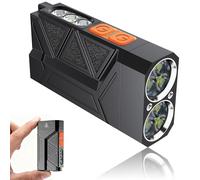 GnohGnoh Rechargeable Torch,EDC Tactical Flashlight with RGB Light,1500 Lumens Ultra Bright Travel Torch, Camping Flashlight for Outdoor, 5 Modes with Memory Function Pocket Light CSD1