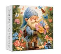 Gnome 1000 Piece Puzzle for Adults, PICKFORU Spring Bird Flower Jigsaw Puzzles Mushroom Butterfly, Hard Difficult Challenging Nature Plant Garden Theme as Wall Decor