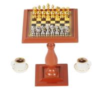 Gnome Accessories, Miniature Chess Board Chess Game Magnetic Dollhouse Accessories Mini Chess Chess Pieces Equipment for Mini Dollhouses