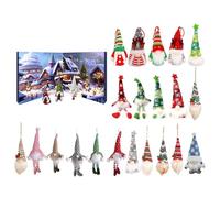 Gnome Advent Calendar 2025, 24pcs Christmas Gnome Countdown Calendar 24 Day Christmas Advent Calendar Xmas Holiday Plush Decorations Gifts for Adults Kids Home Party Decorations