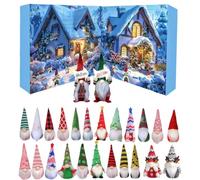 Gnome Advent Calendar 2025: 24Pcs Christmas Gnomes Countdown Calendar, Santa Little People Figure Ornaments, Christmas Gonks Dwarf Gifts For Tree Decorations