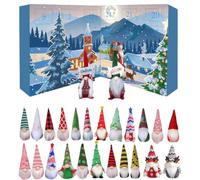 Gnome Advent Calendar 2025: 24Pcs Christmas Gnomes Countdown Calendar, Santa Little People Figure Ornaments, Christmas Gonks Dwarf Gifts For Tree Decorations