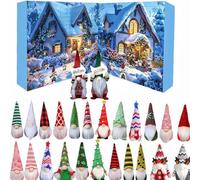 Gnome Advent Calendar 2025: 24Pcs Gonks Christmas Countdown Calendar, Santa Gnomes Decorative Figurines Advent Calendars, Christmas Dwarf Plush Doll Toys For Kids Baby