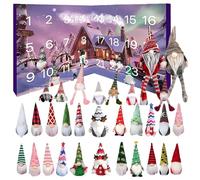 Gnome Advent Calendar 2025, Christmas Advent 24 Days Calendars with 24 Gnomes, Collectible Christmas Figures Gnome Home Decorations, Surprise Countdown Calendar Gift (B)