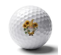 Gnome Bee Sunflowers Custom Golf Ball Soft Practice Golf Balls Performance Distance And Speed for Indoor Outdoor