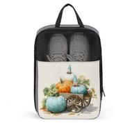 Gnome Blue and White Pumpkin Shoe Bag for Travel Daily Use Anti-dust Storage Carrier Golf Shoe Pouch