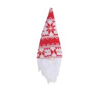 Gnome Bottle Cover - Cute and Knitted Christmas Wine Cover, Knitted Sweet and Decorative, Wine Decoration for Christmas Dining Table Party Decorations, Christmas Gnomes Wine Bottle Cover, C.red, 11,5