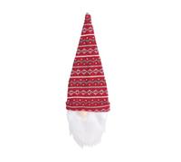 Gnome Bottle Cover - Cute and Knitted Christmas Wine Cover, Knitted Sweet and Decorative, Wine Decoration for Christmas Dining Table Party Decorations, Christmas Gnomes Wine Bottle Cover, B.red, 11,5
