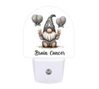 Gnome Brain Can-CER Funny Auto Sensor Night Light Plug in Wall