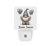 Gnome Brain Can-CER Funny Auto Sensor Night Light Plug in Wall