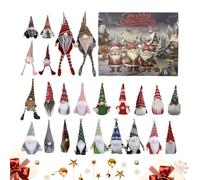 Gnome Calendar Advent - 24 Days Holiday Gnome Toys Christmas 2025 for Festival Joy, Countdown Function, Dolls Decorations for Adults, Boys, Girls, Bedroom, Seasonal Use, 13.39 Inches