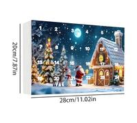 GNOME CALENDAR - PROBLEM COUNTDOWN GNOMES PLUS FOR FAURDES, 24 DAYS SNOW CHENS WITH CENTRAL DOOR TABLE, OFFICE MANTEE, CHARICH MANTEE