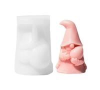 Gnome Candle Mold, Dwarf Silicone Mold - Dwarf Ornaments Molds | Candle Making Mold, Christmas Dwarf Silicone Mold, Epoxy Resin Casting Molds, Non-Stick, Easy Desm