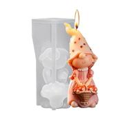Gnome Casting Molds Silicone 3D Faceless Doll Crafts Maker Tool | 3D Gnome Silicone Molds For Halloween Thanksgiving Gummies Soap Wax