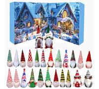 Gnome Christmas Calendarss 2025, 24-Day Gnome Countdown Calendar With Gnomes Figures, Table Decoration Collectible Toy, Christmas Party Favors for Adults, Kids Dwarf Doll (B)