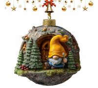 Gnome Christmas Ornaments - 2D Cute Acrylic Decorations, Holiday Gnome Pendants, Lightweight Design, Vibrant Color Printing, For Winter Gardening Holiday Birthday Party Home Room Apartment