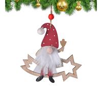 GNOME Christmas Ornaments for Small Tree, GNOME Ornaments for Christmas Tree | Wooden Dwarf Decoration, Christmas Pendant Under the Tree, Decorative Ornament for Family, Sisters and Friends