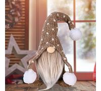 Gnome Christmas Tree,Gnome Christmas Ornaments Santa Gnomes Plush Party Decoration Ornament Supplies Home Tabletop Ornaments Christmas Gnome Decor for Adults. (Coffee)