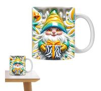 Gnome Coffee Mug - 3D Gnome Cup Colorful Gnomes with Boxes,350ML Coffee Cup for Cool Birthday Christmas for Mom Best Friend Co-