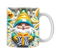 Gnome Coffee Mug | Ceramic Garden Mug 3D Gnome Cup Colorful Gnomes with Boxes,350ML Coffee Cup for Cool Birthday Christmas for Mom Best Friend Co-