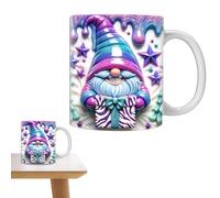 Gnome Coffee Mug, Gnomes Themed Coffee Mug, Ceramic Garden Mug, 3D Gnome Mug, Colorful Gnomes with Boxes - Large Capacity Garden for Women Lovers