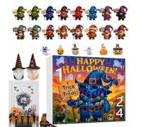 Gnome Countdown Calendar - Fade-Resistant Halloween advent calendars | 24-Day Halloween Countdown Calender | Hallowen Plush Doll For Kids, Teens, And Adults