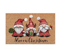 Gnome Door Mat,Decorative Christmas Welcome Door Mat - Non-slip Decor For Holidays Suitable For Porch Hallway Kitchen Bathroom Balcony Terrace Garden