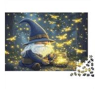 Gnome Elf 1000 Pieces Puzzle Firefly Jar Brain Exercise Cognitive Skills Premium Cardboard for Teens 70x50cm/1000pcs