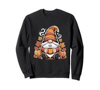 Gnome Fall Coffee Shirt Autumn Pumpkin Latte Tee Sweatshirt