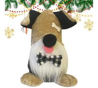 Gnome Figurine Doll Puppy Gnome | Christmas Faceless Gnome Doll - Swedish Dog Gnome Tomte Desk Decor, Collectible Dog Figurines, Scandinavian Dog Gnome, Collectible Figurines