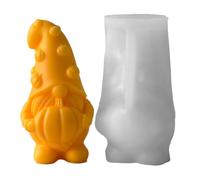 GNOME Fondant Mold - Halloween 3D Silicone Tray Pumpkin Candy Mold Reusable Mold | Autumn Resin Soap Craft Baking Party Kitchen Festival