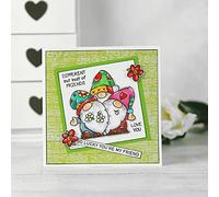 GNOME Friends Stamp for Card Making DIY Scrapbooking Christmas Elf Transparent Silicone Seal Stamp for Paper Crafts Scrapbooking Accessories Handmade Crafts