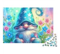 Gnome Garden 1000 Piece Jigsaw Puzzles for Adults - Challenging Brainteasing Adults Jigsaw Puzzle, 1000pcs Puzzle for Home Decoration 38x26cm/1000pcs