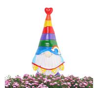 Gnome Garden Decoration, Gnomes Decorations for Yard, Yard Gnomes Resin Figure, Miniature Gnomes Figurines, Rainbow Gnomes Figurine Decoration for Home, the