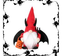 GNOME Halloween Plush Decor - Cute Witch Dwarf Bat Faceless | Halloween GNOME Face Free Halloween Decoration for Home Small Household