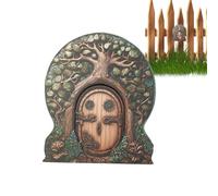 Gnome Holder - 10cm Resin Decorative Entrance Design Weatherproof Design with Stone Holding Fantasy Theme Ornament | Outdoor Accessory for King's Path