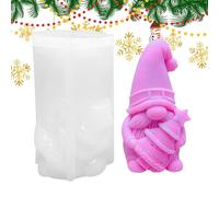 Gnome Molds, Christmas Decoration Cement Mould, Desktop Ornament Concrete Molds, Candle Making Silicone Mould, Holiday Gnome Mould, Festive Gnome Molds, Concrete Gnome Mould
