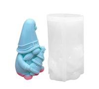 Gnome Molds for Resin,Gnome Candle Molds,Epoxy Resin Ornament Mold - Holiday Epoxy Resin Molds, Table Decoration Silicone Plaster Molds for Christmas Decoration