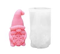 Gnome Molds for Resin - Silicone Plaster Craft Moulds, Concrete Ornament Molds, Candle Making Form, Flexible DIYs Sculpture Mold, Reusable Casting Tool | Christmas Accessory for Home Decor Artists