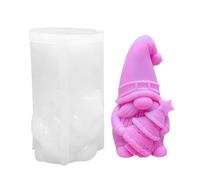 Gnome Molds for Resin - Silicone Plaster Craft Moulds, Concrete Ornament Molds, Candle Making Form, Flexible DIYs Sculpture Mold, Reusable Casting Tool | Christmas Accessory for Home Decor Artists