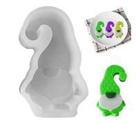 Gnome Molds Resin - Silicone Standard Size | Gnome Shaped Mould with Durable, Moves Making, Chocolate Making, Craft Candles Candy Plaster | Bri Projects